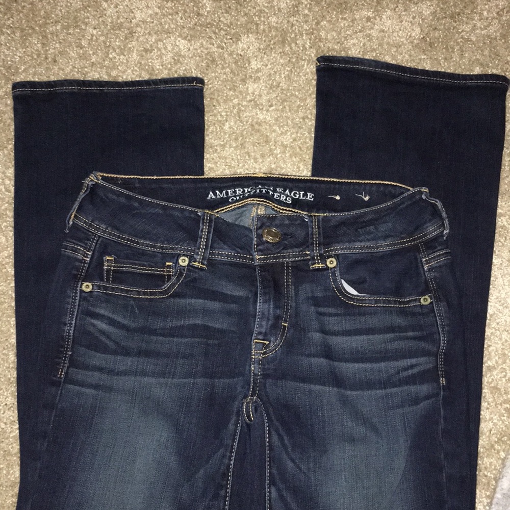 American Eagle dark wash boot cut jean